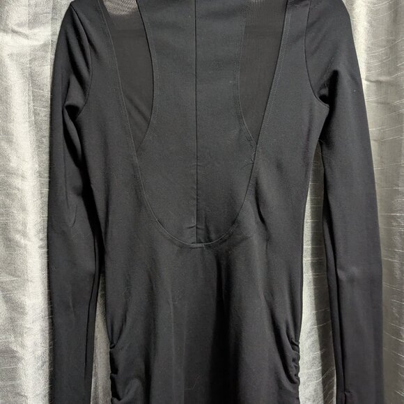 Killstar Shadows Dress Long Sleeve Buckle Mesh Small Black - Picture 3 of 5